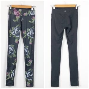 Lululemon 2 Womens Garden Party Wunder Under Pants Full-on Luon